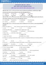 Đề thi giữa kì 2 Tiếng Anh 11 Friends Global - Đề số 3